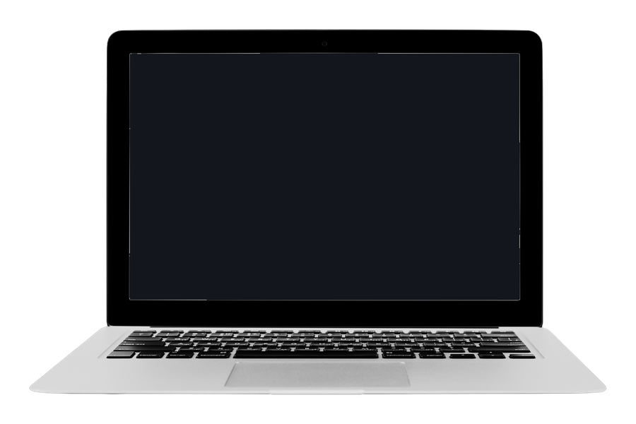 An open laptop